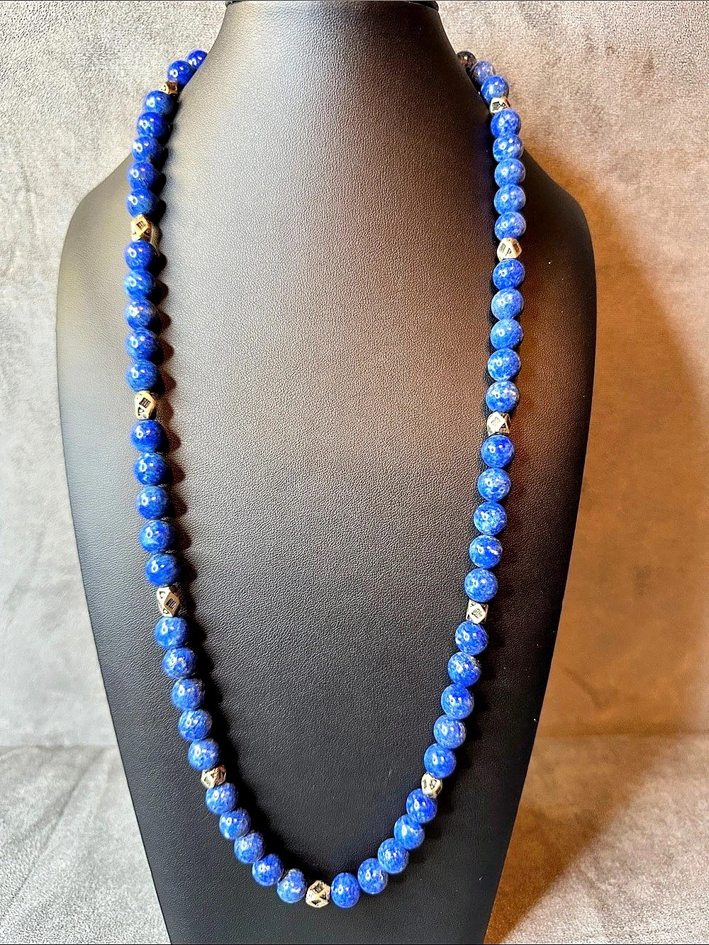 Blue Stone Beaded Necklace